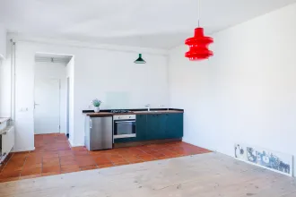 Wohn-Esszimmer Eigentumswohnung Berlin Mitte Anklamer Straße Schwarz Immobilien 